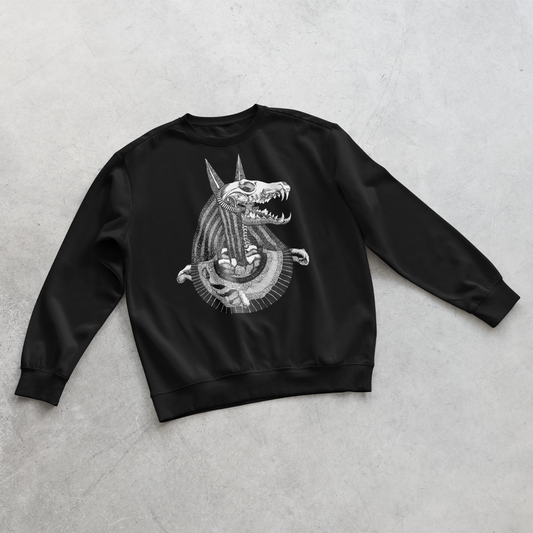 Anubis || Black Unisex Sweatshirt || Dead Gods