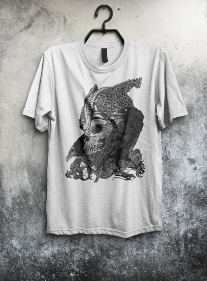 Odin || White Short-Sleeve Unisex T-Shirt || Dead Gods