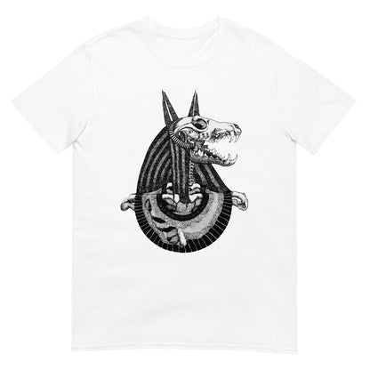 Anubis || White Short-Sleeve Unisex T-Shirt || Dead Gods