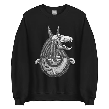 Anubis || Black Unisex Sweatshirt || Dead Gods