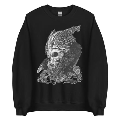 Odin || Black Unisex Sweatshirt || Dead Gods