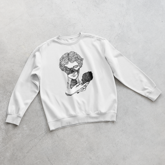 Venus || White Unisex Sweatshirt || Dead Gods